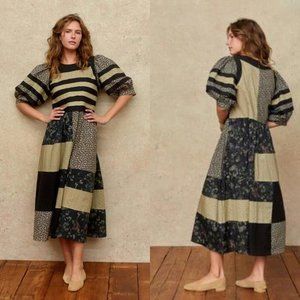 NWT Limited Edition Christy Dawn The Sawyer Dress in Colorblocked Forest